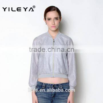 Unique Comfortable Fabric Used Fashion Casual Crop Style Women Coat Model photo-3