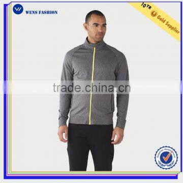 Custom Zip up Sweatshirts Without Hoods Men Seamless Zipper Jacket Sweatshirt photo-2