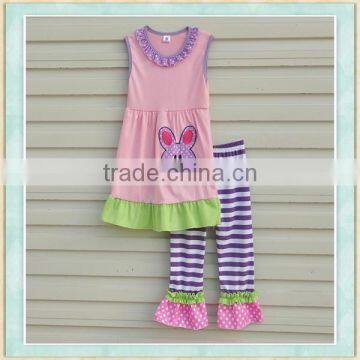 New style importing baby clothes from china rabbit pattern pupper stripes bangkok manufactures children clothes