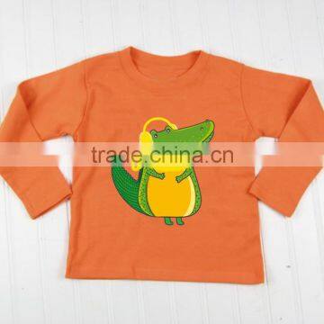 wholesale bonds baby clothes personalized baby t shirt boy cartoon alligator prints T-shirt