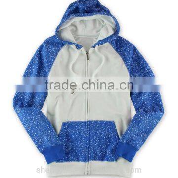 Custom Mens Long Sleeve Heather Contrast Two Color Sports Hoodies /sweatshirts HS00158 photo-2