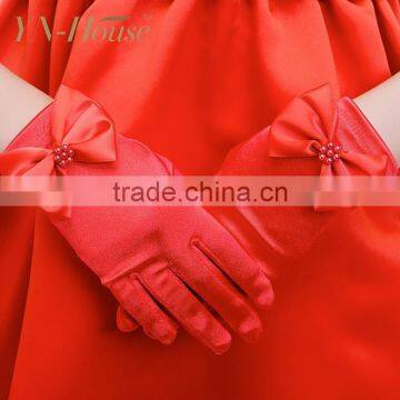 Elbow Length Satin Gloves photo-2