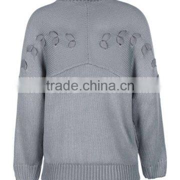 2017 Fashionable High Quality Back Design Custom Knitted Sweater With Best Price photo-6
