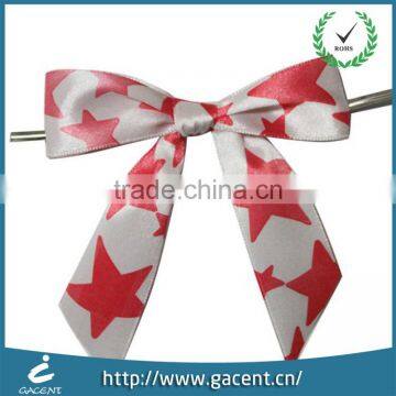 Polyester mesh christmas packing ribbon bow