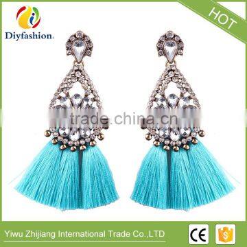 Fashion Jewelry Tassel Dangle Earrings Cheap Wedding Bohemian Drop Statement Earrings For Women Flowers Charm photo-2
