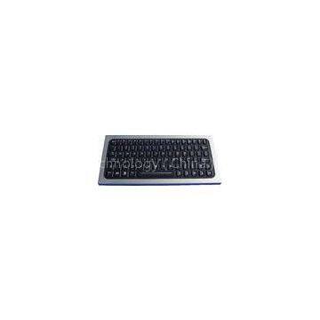 IP68 silicone rubber ruggedized keyboard with sealed aluminum metal housing for lab ,  clinic