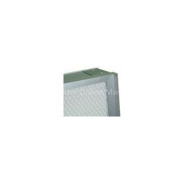 Galvanized Pharmaceutical HEPA Air Filter , Mini Pleat HEPA 10 / 12 Filter