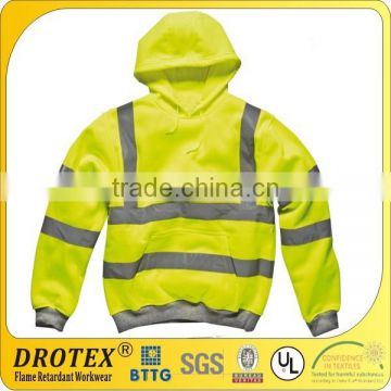 Drotex High Visibility Safety Hooded Sweatshirt