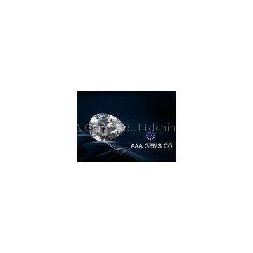 Jewelry Pear Cut White Moissanite , Created Moissanite Size 8mm x 10mm