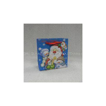 Printed Christmas Gift Bag With 3D