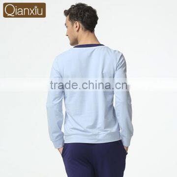 New Arrival Qianxiu Wholesale V-neck Cardigan Men Nighty photo-2