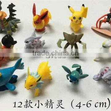 (Hot Game) Pokemon go PVC figure 12pcs for set Pokect Monster model toys Pokemon Pikachu figure doll