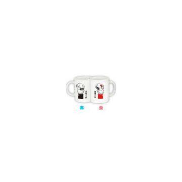 sublimation coated couple mug