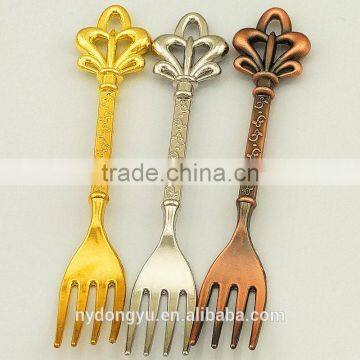 flower e vintage retro fork coffee spoon /ht zinc alloy creative ice cream spoon and fork /fancy dessert spoon dinnerware