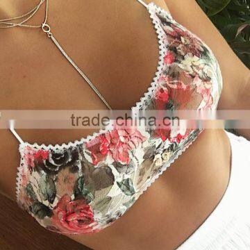 B12145A Hot Sale Women Floral Lace Sexy Bras