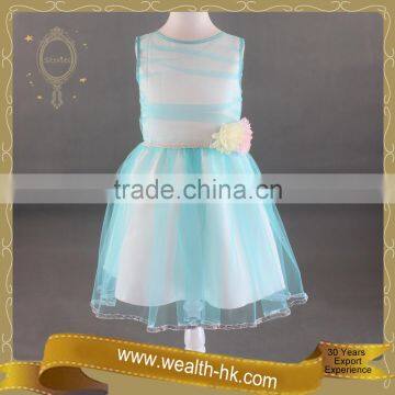 Aqua Cocktail New Year Kids Girls Summer Dress photo-6