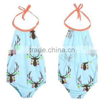 Little girls summer clothes wholesale one piece children swimming suit beach baby girl swimwear suit