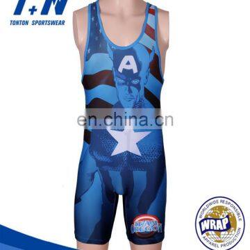 Sublimated Customized Wrestling Singlets for Wholesale