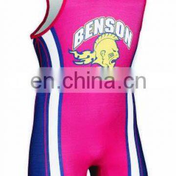 2017 OEM Custom Sublimated Wrestling Singlets