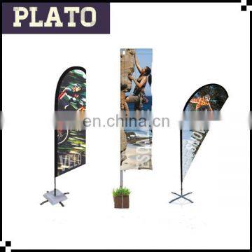 Various sharp advertising beach flag,customized printing rectangle flag,teardrop feather beach flag