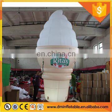 2016 Giant inflatable ice cream with LED light for advertising