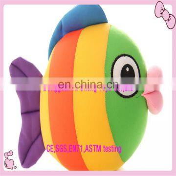 Custom fashion style soft plush flying fish toy for kids