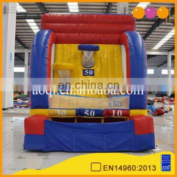 Customized inflatable toss sports game used mini inflatable basketball hoops for sale