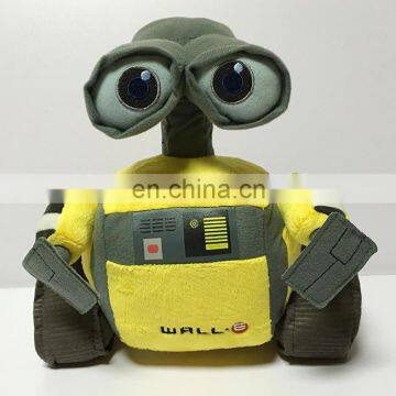 cartoon character wall-E plush car toy yellow robot big eyes