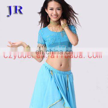 Egyptian Style Hanging Coins Belly Dance Costume Top for Women S-3008# photo-4