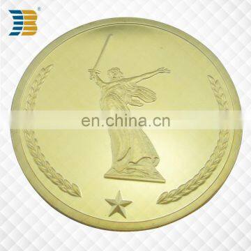 Russian Custom Gold Plating Engraving Souvenir Coin