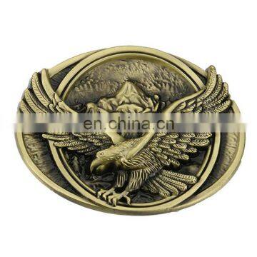 Good Quality Wholesale Zinc Alloy Metal Angle Wings and Heart Cowboy Belt Buckle photo-4