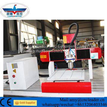 Wood Acrylic Double Color Board Cutting Mini Desktop CNC Router 3030 photo-2