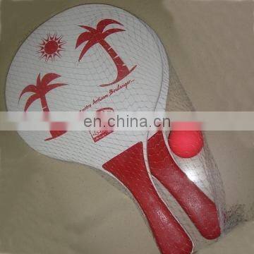 wood beach racket/wood beach tennis racket/beach tennis racket