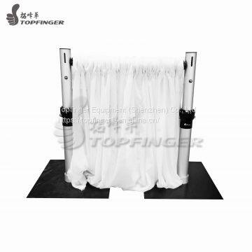 6'-10' Crossbar Drape Support Backdrop Pipe Drape With Base Plate photo-2
