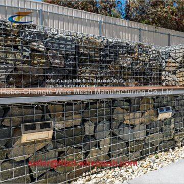 Roadway Protection Welded Small Gabion Baskets , Stainless Steel Wire Welded Rock Gabion Baskets