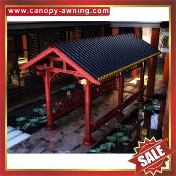 outdoor park garden wood look style alu aluminium aluminum gazebo pavilion pagoda gloriette cover shelter