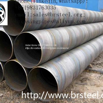 ssaw api 5l welded carbon steel pipe natural gas and oil pipeline，high quality carbon steel ssaw 3pe coated steel pipe,construction materials din en api 5l ssaw high strength spiral welded steel pipe