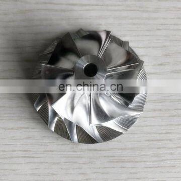 RHF55 46.40/65.00mm 7+7 blades Turbo aluminum 2618/milling/ Billet compressor wheel