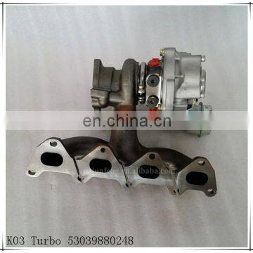 For Golf VI 1.4L TSI Engine BWK Turbo 53039880248 5303-988-0248 for Volkswagen Turbo K03