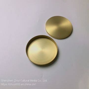 Brass Round Small Tea Cake Box 100g Tea Cake Special Diameter 131mm, Height 20mm photo-5