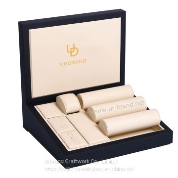 Customized luxury high-end PU watch display box display stand LOGO jewelry storage box