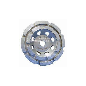 Double Row Segment High Frequency diamond cup grinding wheel