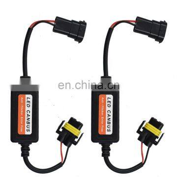 2x H11 LED Headlight Canbus Error Free Anti Flicker Resistor Canceller Decoder