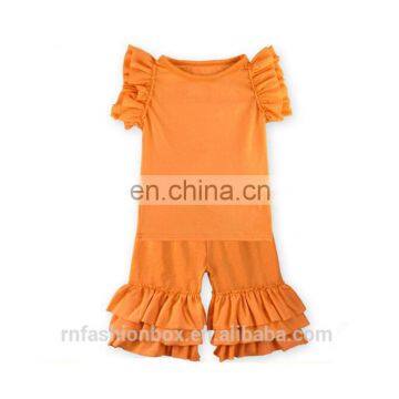 Latest Fashion Designs Baby Girls Comfy Soft Summer Pajamas Persnickety Remake Halloween Ruffle Outfit Girls Thanksgiving Outfit