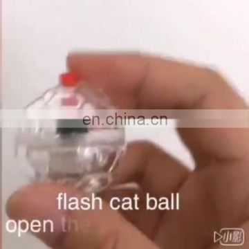 New Design Cat Playing Toys LED Flashing Ball toys Pet Cat Interactive Toy Balls Cat Chasing Playing Fun Funny Roll Balls