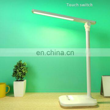 Flexible Hotel Led Desk Reading Book Light Dimming Lamp With Usb Charging Port Office Desk Foldable Lamp Touch Control photo-5