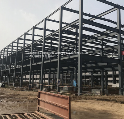 New Design Reliable Seismic Earthquake Prefabricated Light Steel Structure Muti Slope Workshop photo-4