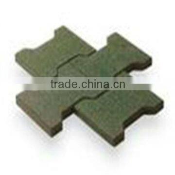 rubber dogbone paving for garden and car road (EN1177, SGS, IOS9001:2000)