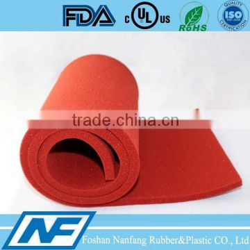 cushioning high temperature silicone rubber sheet