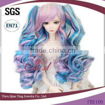 color mixed beautiful lolita styling bjd girl doll wigs